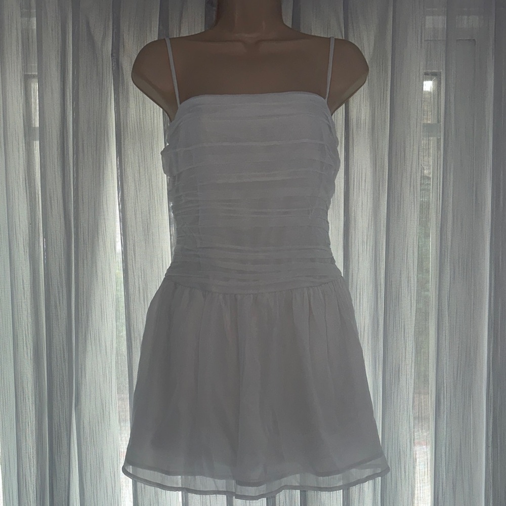 Hollister Spaghetti Strap Dress in White